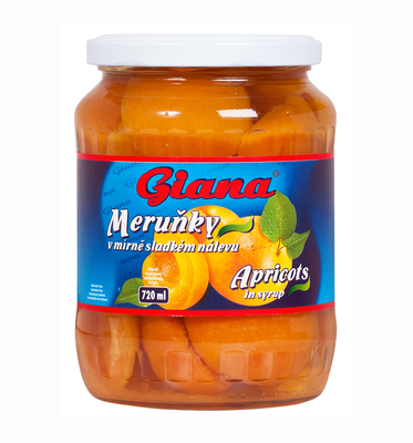 Apricots in syrup